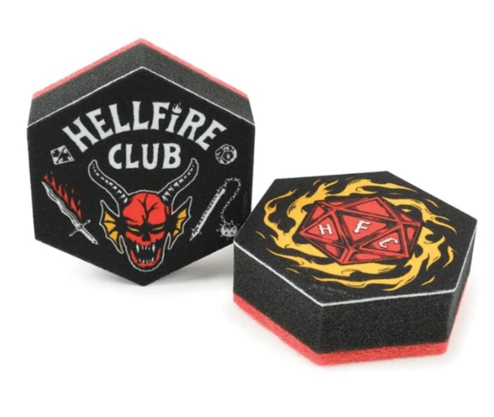Stranger Things Hellfire Club HFC Kitchen Sponge Set 2 Pack NEW HFC Fan Gift